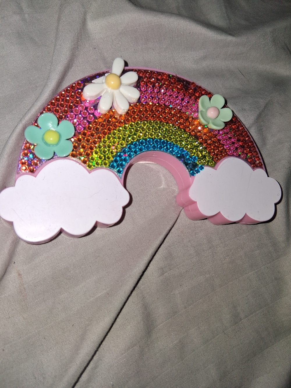 Claire's Pink Makeup Kit with Cloud and Flower Accents
